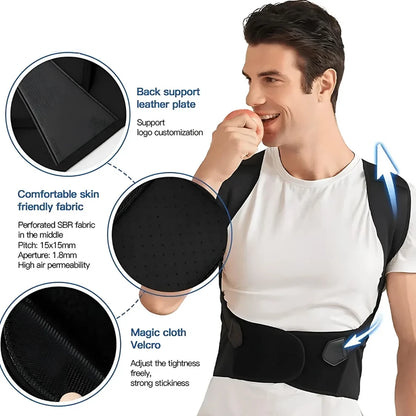 Adjustable Back Posture Corrector/ Slouching Relieve Pain Belt For Men And Women