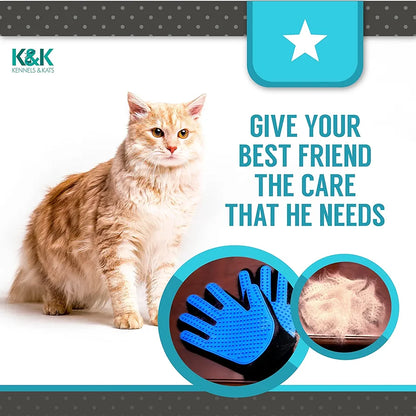 2 in 1 Pet Grooming Gloves