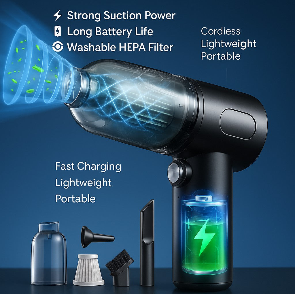 Portable Air Duster Wireless Vacuum Cleaner