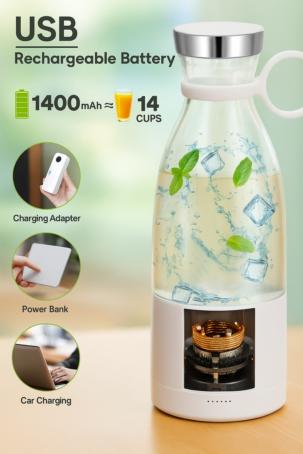 Electric Portable Juicer Bottle