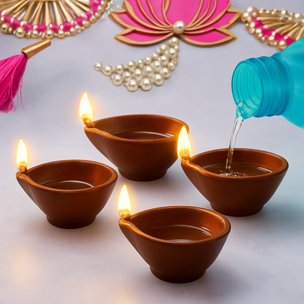 Water sensor Diya pack of 12