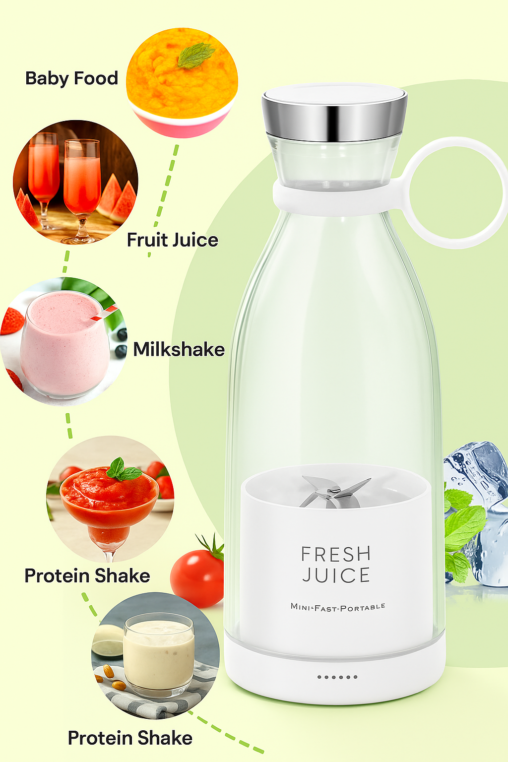 Electric Portable Juicer Bottle