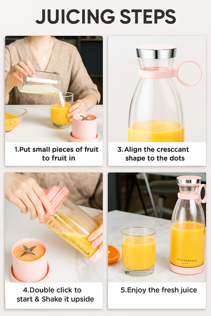 Electric Portable Juicer Bottle